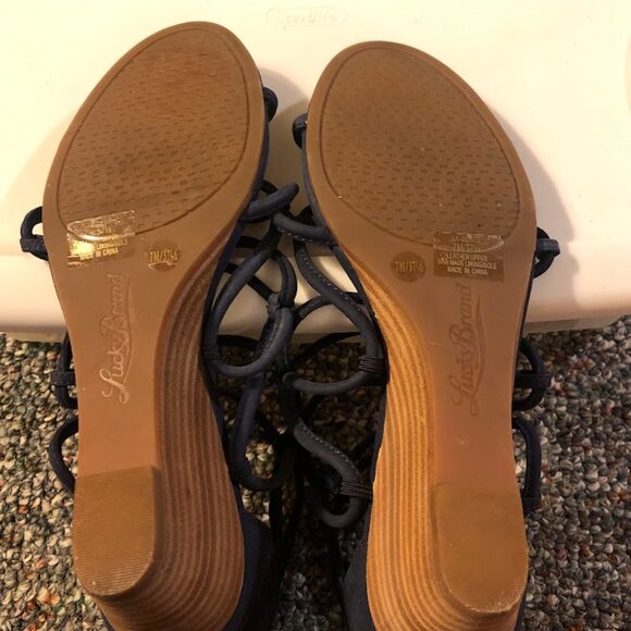 Wm's Lucky Brand wedge sandals - Picture 4 of 8